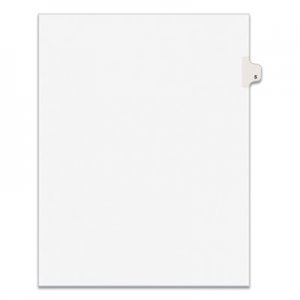 Avery Avery-Style Legal Exhibit Side Tab Divider, Title: 5, Letter, White, 25/Pack AVE11915 11915