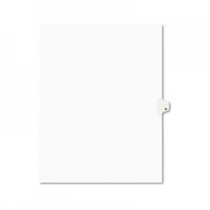 Avery Avery-Style Legal Exhibit Side Tab Dividers, 1-Tab, Title N, Ltr, White, 25/PK AVE01414 01414