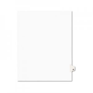 Avery Avery-Style Legal Exhibit Side Tab Divider, Title: 22, Letter, White, 25/Pack AVE01022 01022