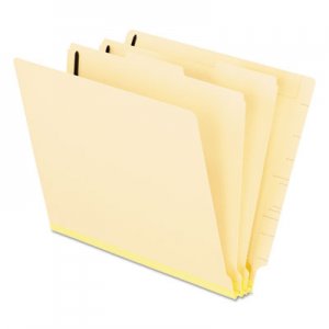 Pendaflex Manila End Tab Classification Folders, 2 Dividers/Six-Section, Letter, 10/Box PFX13175 13175