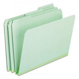 Pendaflex Pressboard Expanding File Folders, 1/3 Cut Top Tab, Letter, Green, 25/Box 17167 ESS17167