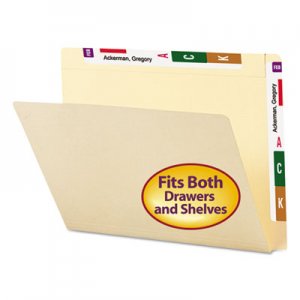 Smead Conversion File Folders, Straight Cut Top Tab, Letter, Manila, 100/Box SMD24190 24190