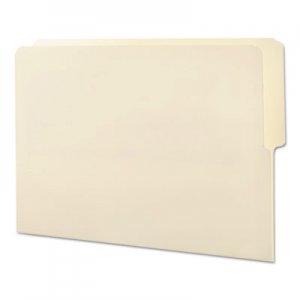 Smead Folders, 1/2 Cut Top, Reinforced End Tab, Letter, Manila, 100/Box 24127 SMD24127