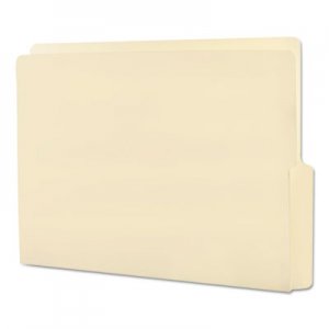 Smead Folders, 1/2 Cut Bottom, Reinforced End Tab, Letter, Manila, 100/Box 24128 SMD24128