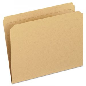 Pendaflex Two-Ply Dark Kraft File Folders, Straight Cut, Top Tab, Letter, Brown, 100/Box RK152 ESSRK152