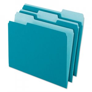 Pendaflex Interior File Folders, 1/3 Cut Top Tab, Letter, Teal, 100/Box 421013TEA PFX421013TEA 421013T