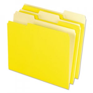 Pendaflex Interior File Folders, 1/3 Cut Top Tab, Letter, Yellow, 100/Box 421013YEL PFX421013YEL