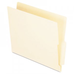 Pendaflex End Tab Folders, Straight Cut Tab, Two Ply, Letter, Manila, 100/Box PFXH114D H114D