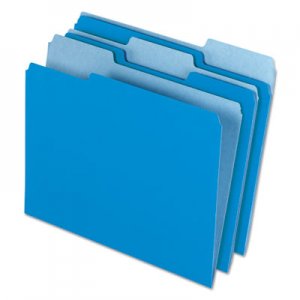 Pendaflex Interior File Folders, 1/3 Cut Top Tab, Letter, Blue 100/Box 421013BLU PFX421013BLU