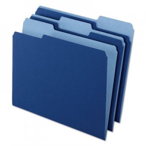Pendaflex Interior File Folders, 1/3 Cut Top Tab, Letter, Navy Blue, 100/Box 421013NAV PFX421013NAV