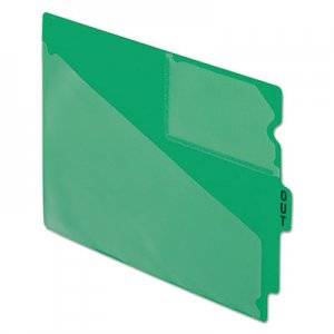 Pendaflex End Tab Poly Out Guides, Center "OUT" Tab, Letter, Green, 50/Box PFX13543 13543EE