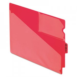 Pendaflex End Tab Poly Out Guides, Center "OUT" Tab, Letter, Red, 50/Box PFX13541 13541