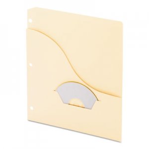 Pendaflex Wave Slash Pocket Project Folders, 3 Holes, Letter, Manila, 15/Pack PFX31870 31870