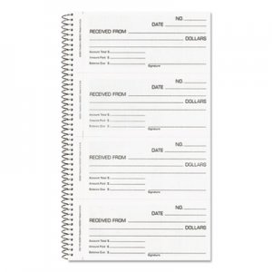 Rediform Money and Rent Unnumbered Receipt Book, 5 1/2 x 2 3/4, Two-Part, 200 Sets/Book RED23L115