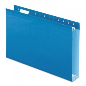 Pendaflex Reinforced 2" Extra Capacity Hanging Folders, 1/5 Tab, Legal, Blue, 25/Box PFX4153X2BLU 04153X2 BLU