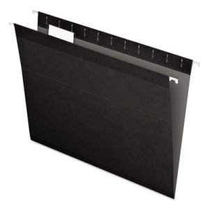 Pendaflex Reinforced Hanging Folders, 1/5 Tab, Letter, Black, 25/Box 415215BLA PFX415215BLA