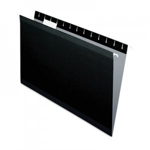 Pendaflex Reinforced Hanging Folders, 1/5 Tab, Legal, Black, 25/Box 415315BLA ESS415315BLA