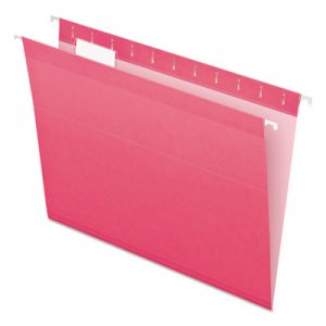 Pendaflex Reinforced Hanging Folders, 1/5 Tab, Letter, Pink, 25/Box 415215PIN PFX415215PIN