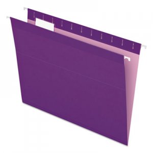 Pendaflex Reinforced Hanging Folders, 1/5 Tab, Letter, Violet, 25/Box 415215VIO PFX415215VIO