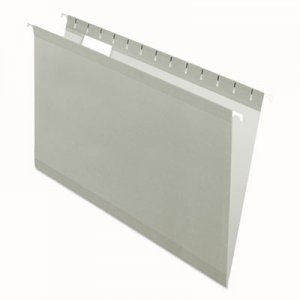 Pendaflex Reinforced Hanging Folders, 1/5 Tab, Legal, Gray, 25/Box 415315GRA ESS415315GRA