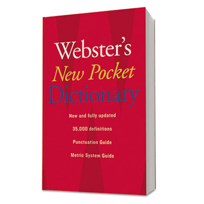 Houghton Mifflin Webster's New Pocket Dictionary, Paperback, 336 Pages HOU1019934 1019934