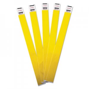 Advantus Crowd Management Wristbands, Sequentially Numbered, 10 x 3/4, Yellow, 100/Pack AVT75444 75444