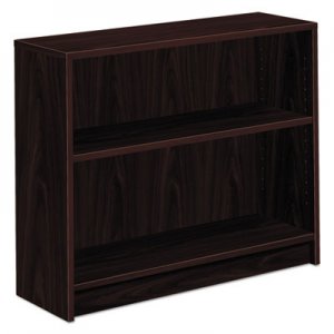 HON 1870 Series Bookcase, 2 Shelves, 36w x 11-1/2d x 29-7/8h, Mahogany 1871N HON1871N