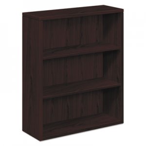 HON 10500 Series Laminate Bookcase, Three-Shelf, 36w x 13-1/8d x 43-3/8h, Mahogany 105533NN HON105533NN