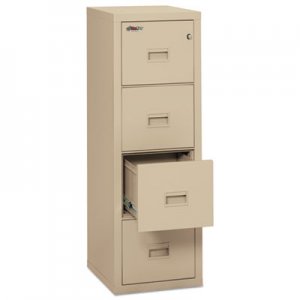 FireKing Turtle Four-Drawer File, 17-3/4w x 22-1/8d, UL Listed 350 for Fire, Parchment 4R1822CPA FIR4R1822CPA