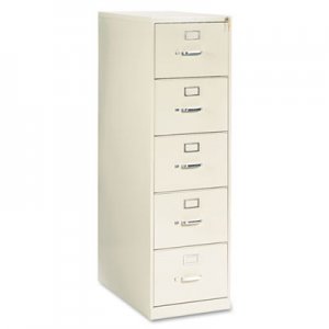HON 210 Series Five-Drawer, Full-Suspension File, Legal, 28-1/2d, Putty 215CPL HON215CPL