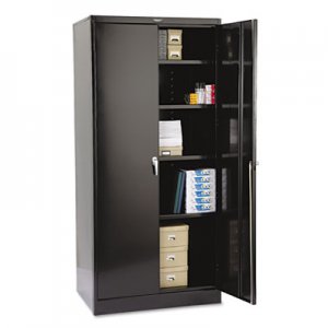 Tennsco 78" High Deluxe Cabinet, 36w x 24d x 78h, Black 2470BK TNN2470BK