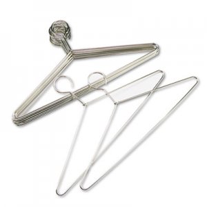 Safco Hangers for Shelf Rack, 17", Steel Hook, Chrome-Plated, 12/Carton SAF4165 4165