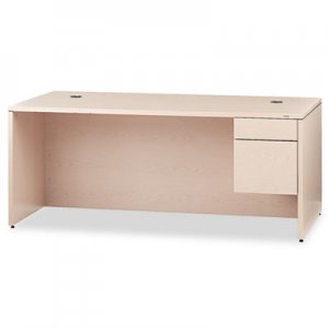 HON 10500 Series Large "L" Right 3/4-Height Pedestal Desk, 72w x 36d, Natural Maple 10585RDD HON10585RDD