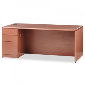 HON 10700 Series Single Pedestal Desk w/Full-Height Left Ped, 72 x 36, Bourbon CY 10788LHH HON10788LHH
