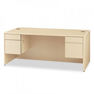 HON 10700 Series Desk, 3/4-Height Double Pedestals, 72 x 36 x 29-1/2, Natural Maple 10791DD HON10791DD