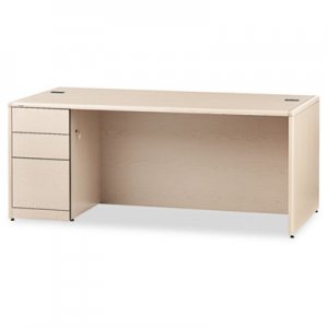 HON 10700 Series Single Pedestal Desk w/Full-Height Left Ped, 72 x 36, Natural Maple 10788LDD HON10788LDD