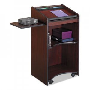 Safco Executive Mobile Lectern, 25-1/4w x 19-3/4d x 46h, Mahogany SAF8918MH 8918MH