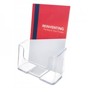 deflecto DocuHolder for Countertop/Wall-Mount, Booklet Size, 6 1/2 x 7 3/4 x 3 3/4, Clear