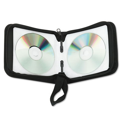 CD/DVD Wallet, Holds 24 Disks, Black Innovera® 73024 IVR73024