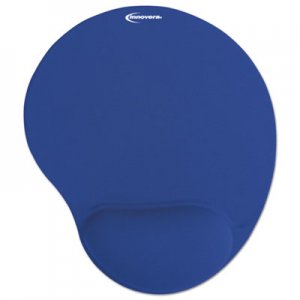 Innovera Mouse Pad w/Gel Wrist Pad, Nonskid Base, 10-3/8 x 8-7/8, Blue IVR50447