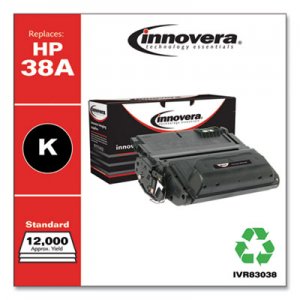 Innovera Remanufactured Q1338A (38A) Toner, Black IVR83038