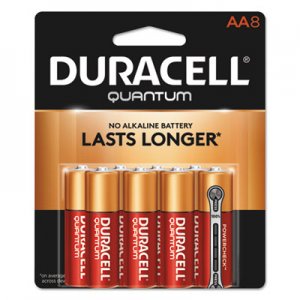 Duracell Quantum Alkaline Batteries, AA, 8/PK DURQU1500B8Z QU1500B8Z