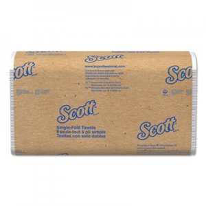 Scott Single-Fold Towels, Absorbency Pockets, 9 3/10 x 10 1/2, 250/Pack, 16 Pk/Carton KCC01700 1700