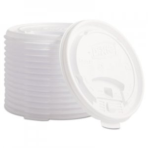 Dixie Plastic Lids for Hot Drink Cups, 12 & 16oz, White, 1000/Carton DXETB9542 TB9542