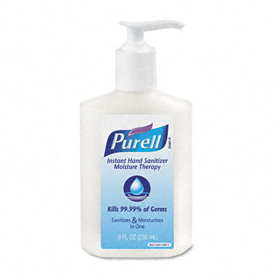 PURELL Moisture Therapy Instant Hand Sanitizer, 8-oz. Pump Bottle, White 9552-12-CMR GOJ955212CMR