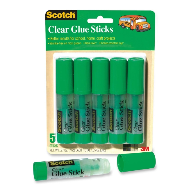 3M Clear Glue Stick 6008CGS-5 MMM6008CGS5