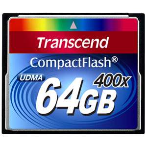 Transcend 64GB CompactFlash (CF) Card TS64GCF400