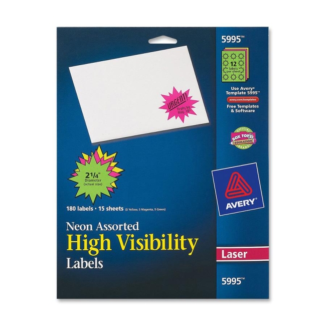 Avery High Visibility Label 5995