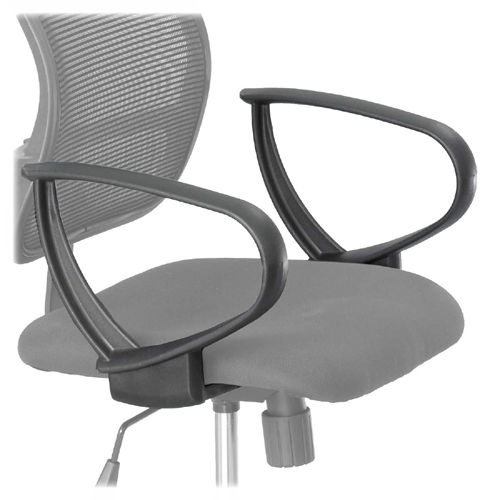 Safco Vue Extended Height Mesh Chair Loop Arms 3396BL SAF3396BL