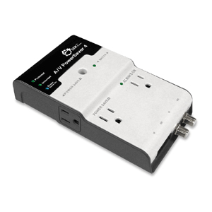 SIIG A/V PowerSaver 4-Outlets Surge Suppressor CE-SP0012-S1